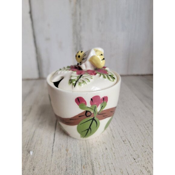 Bee sugar cup lip ceramic vintage home decor kitchen tea - Picture 4 of 8